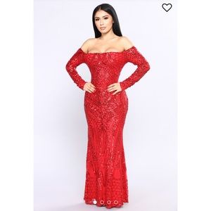 Red Night Jewel Dress